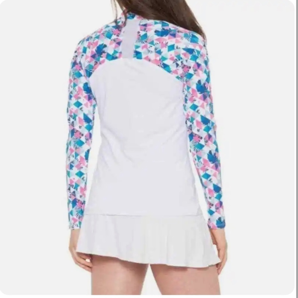 Kyoden Women’s Golf Mock Neck Long Sleeve Top Size P/S Petite UPF 50 - Picture 2 of 6